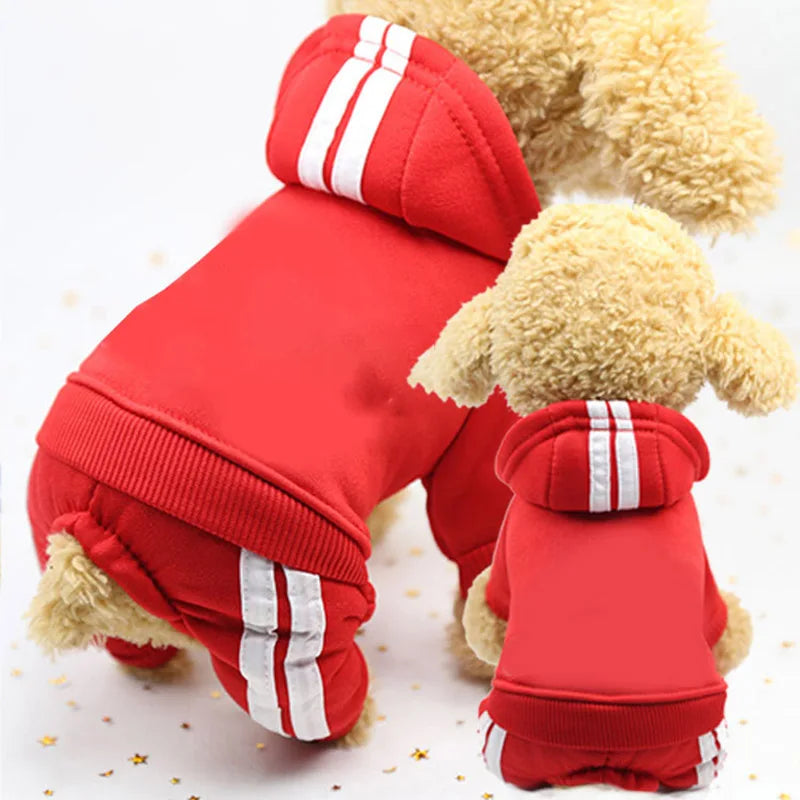 Adidog Dog Overalls Jumpsuit – Warm Winter Outfit XS-XL