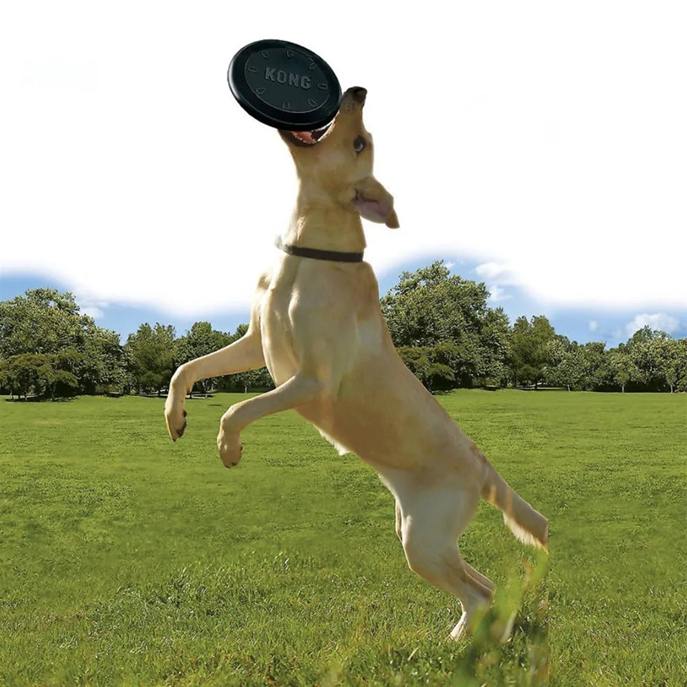 KONG Extreme Flyer Dog Toy – Durable Rubber Flying Disc for Fetch
