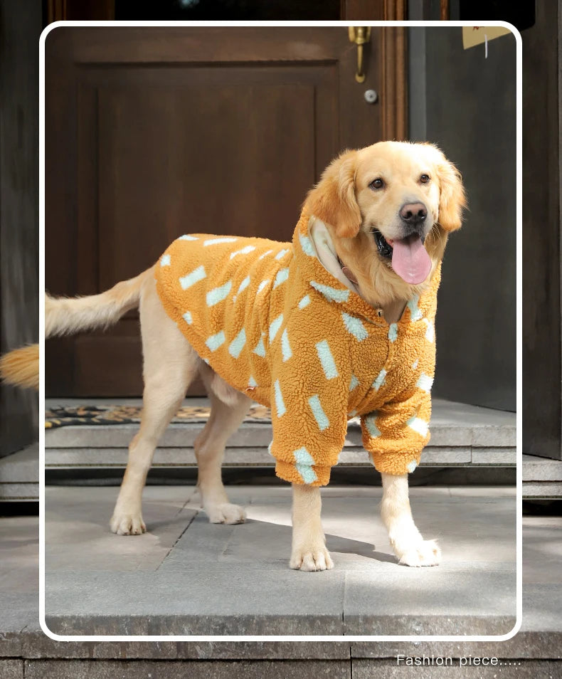 Lambswool Dog Winter Coat – Windproof Large Breed Jacket 3XL-7XL