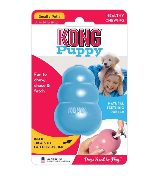 KONG Puppy Teething Rubber Dog Toy XS–L