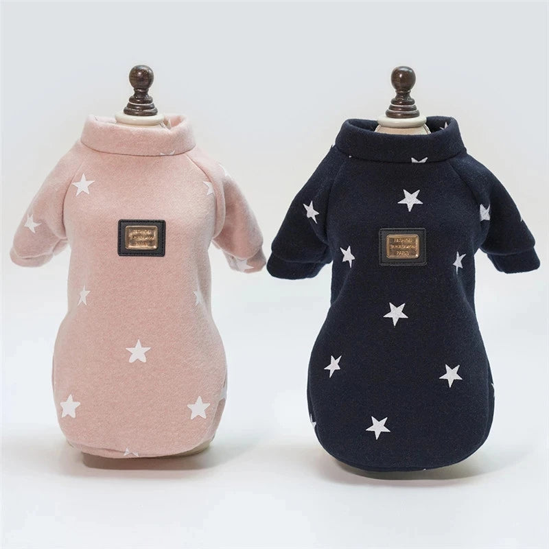 Brother Dog Cotton Winter Hooded Jacket – Warm Coat for Small Dogs
