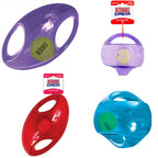 KONG Jumbler Dog Toy – Interactive Squeaky Ball with Handle (M/L)