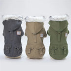 Brother Dog Cotton Winter Hooded Jacket – Warm Coat for Small Dogs