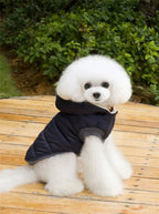 Brother Dog Cotton Winter Hooded Jacket – Warm Coat for Small Dogs
