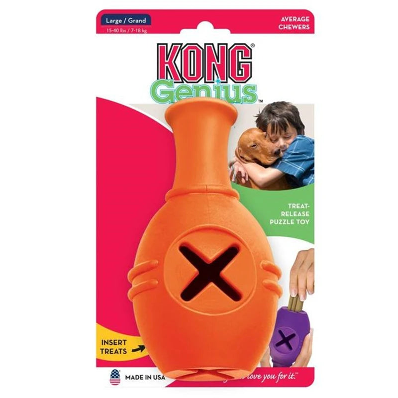 KONG Genius Leo Dog Toy – Treat Dispensing Interactive Puzzle Toy