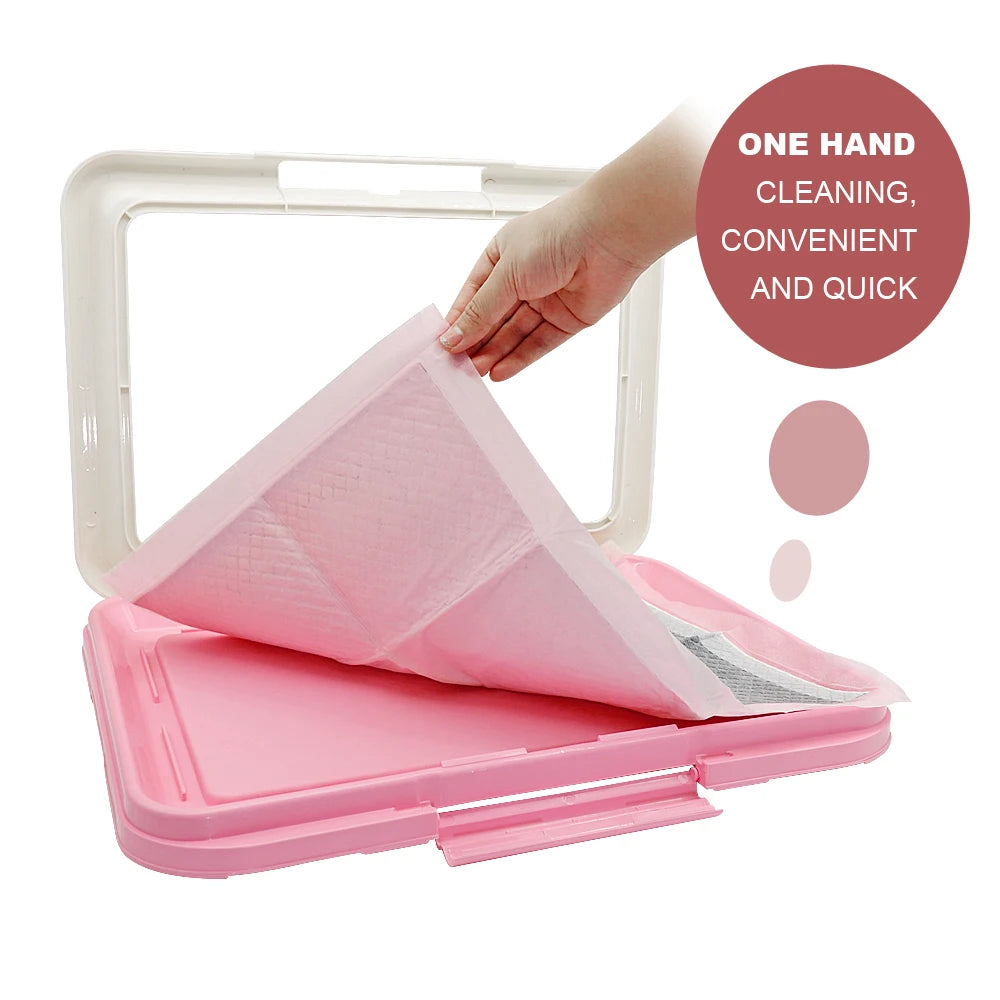 Portable Dog Potty Tray – Indoor Training Toilet