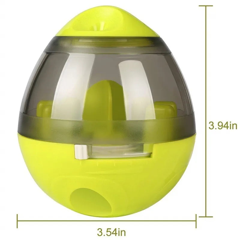 Interactive Dog Treat Dispensing Ball – Slow Feed Puzzle Toy