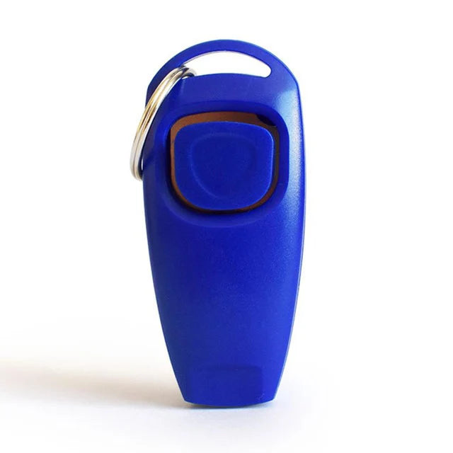 2-in-1 Dog Training Clicker & Whistle – Pet Behavior Training Tool with Keyring