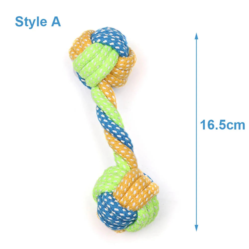 Rope Ball Toy for Dogs — Teeth Cleaning and Interactive Play for Small to Medium Breeds