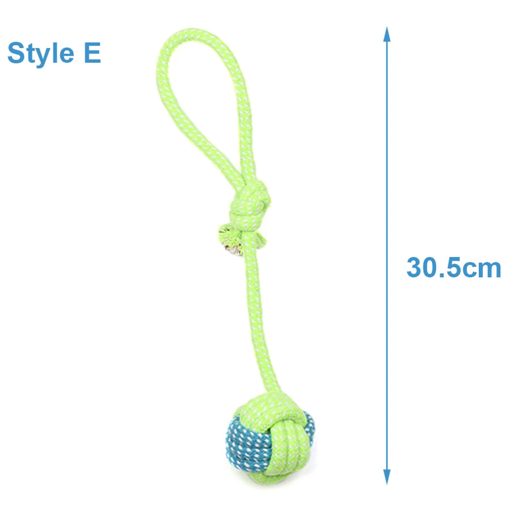 Rope Ball Toy for Dogs — Teeth Cleaning and Interactive Play for Small to Medium Breeds