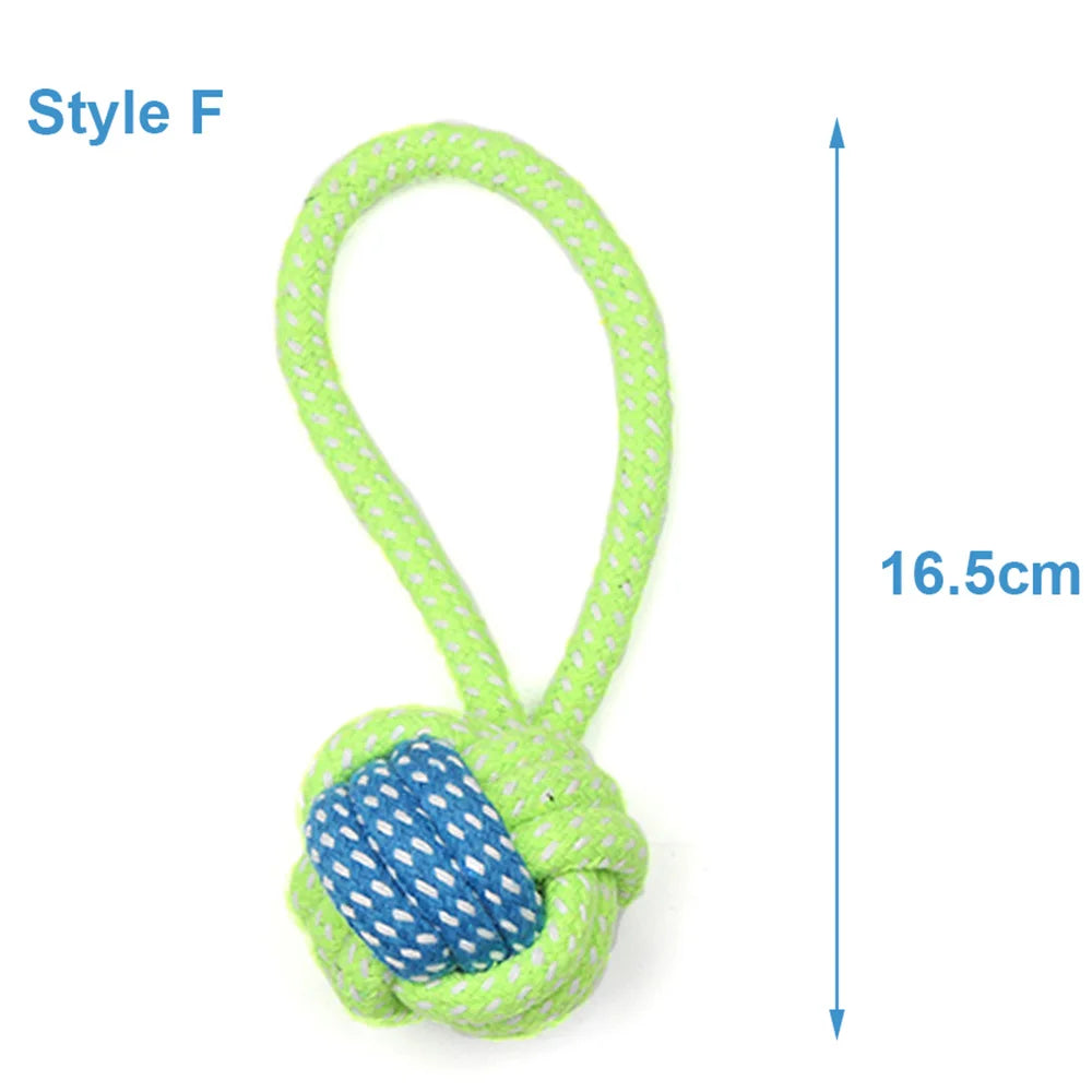 Rope Ball Toy for Dogs — Teeth Cleaning and Interactive Play for Small to Medium Breeds