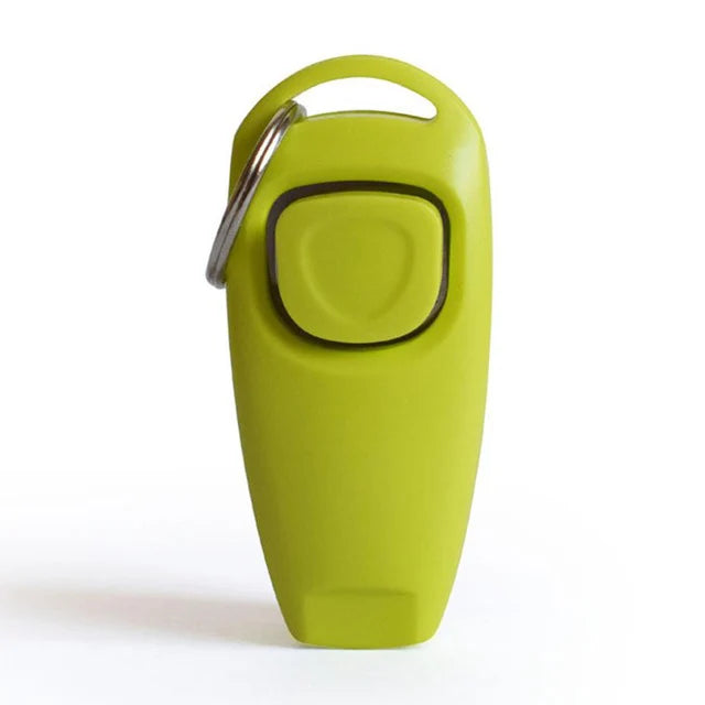 2-in-1 Dog Training Clicker & Whistle – Pet Behavior Training Tool with Keyring