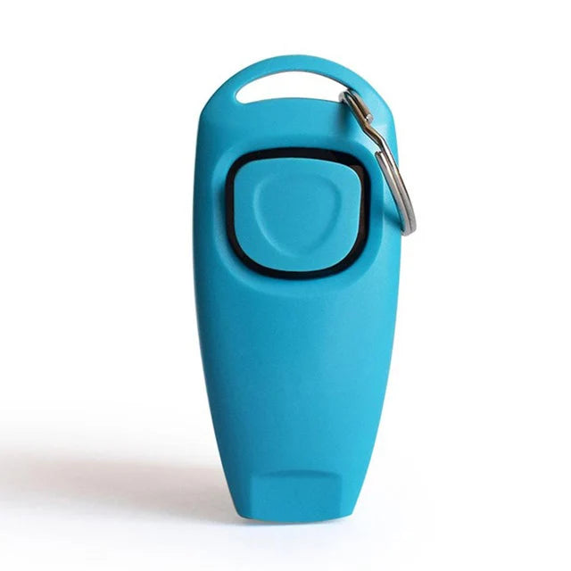 2-in-1 Dog Training Clicker & Whistle – Pet Behavior Training Tool with Keyring