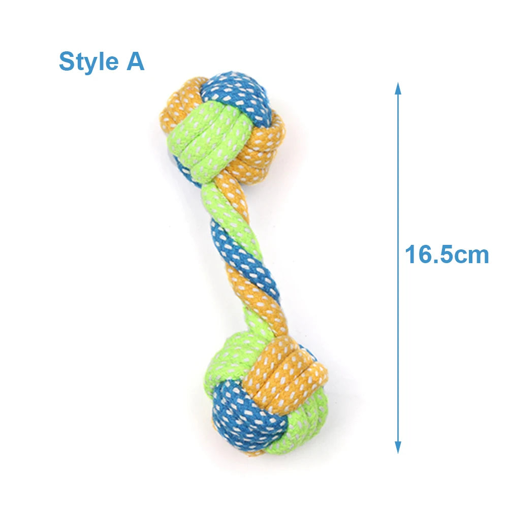 Rope Ball Toy for Dogs — Teeth Cleaning and Interactive Play for Small to Medium Breeds