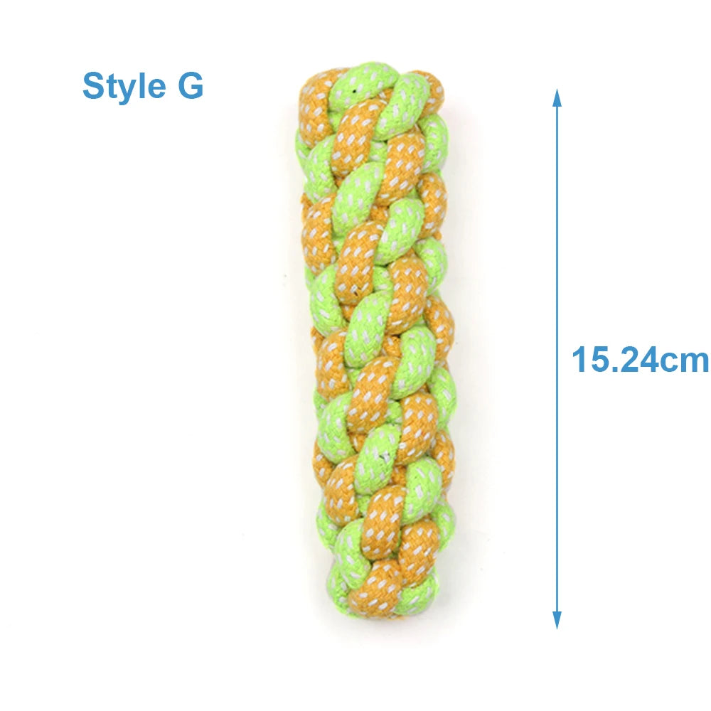 Rope Ball Toy for Dogs — Teeth Cleaning and Interactive Play for Small to Medium Breeds