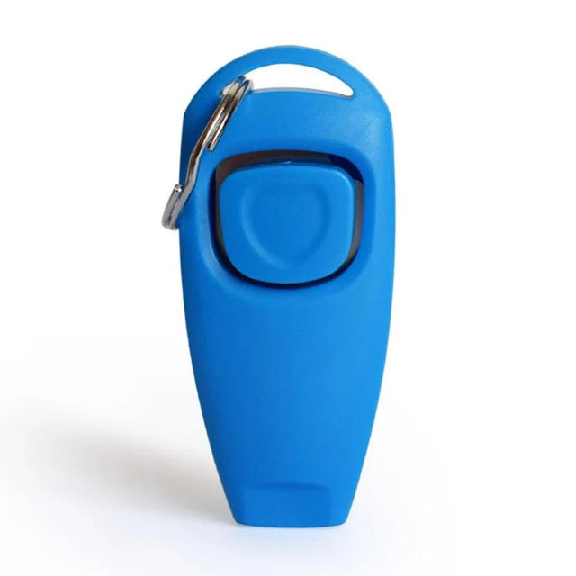 2-in-1 Dog Training Clicker & Whistle – Pet Behavior Training Tool with Keyring