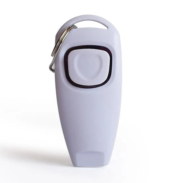 2-in-1 Dog Training Clicker & Whistle – Pet Behavior Training Tool with Keyring