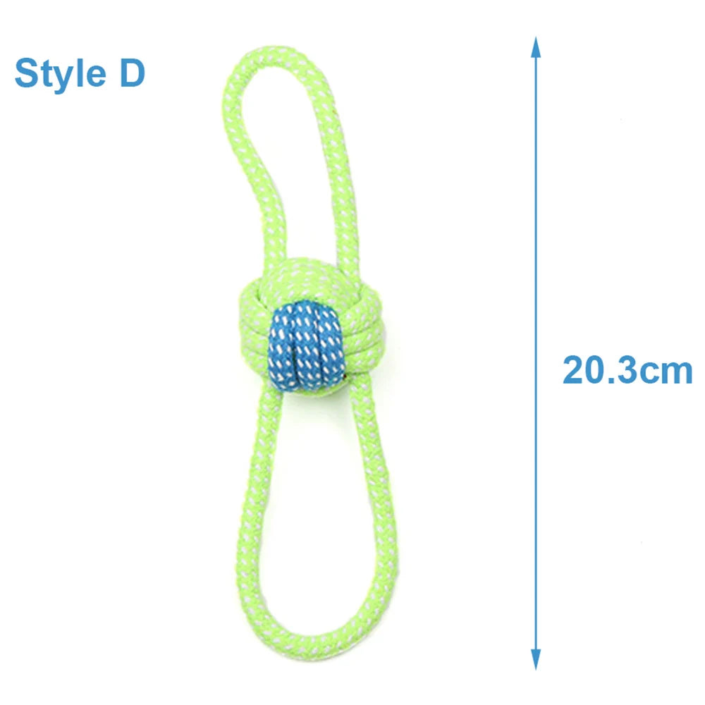 Rope Ball Toy for Dogs — Teeth Cleaning and Interactive Play for Small to Medium Breeds