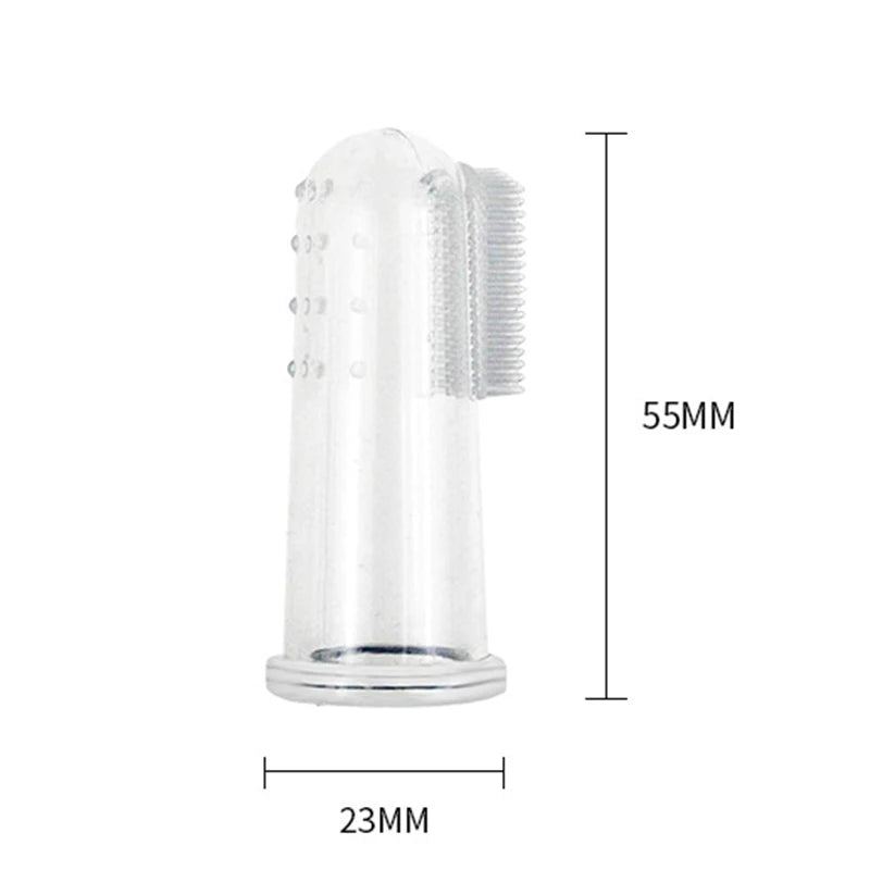 Super Soft Pet Finger Toothbrush – Silicone Dental Care for Dogs