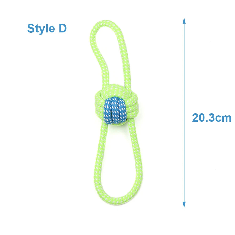 Rope Ball Toy for Dogs — Teeth Cleaning and Interactive Play for Small to Medium Breeds