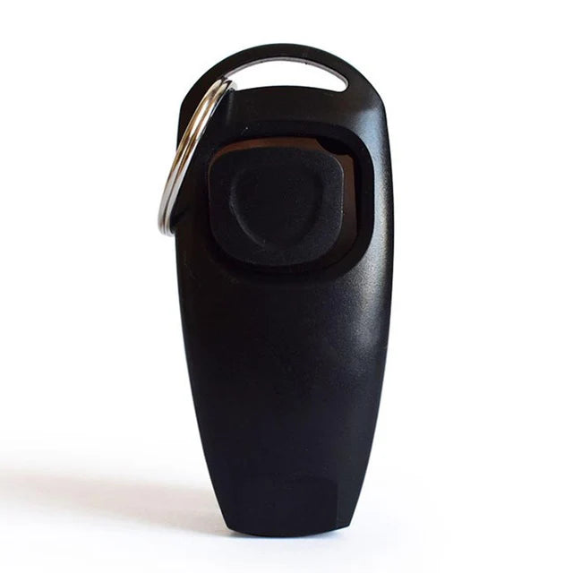 2-in-1 Dog Training Clicker & Whistle – Pet Behavior Training Tool with Keyring