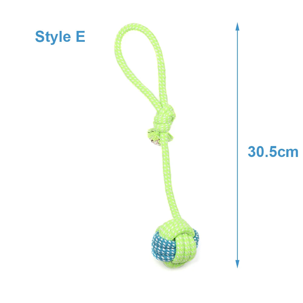Rope Ball Toy for Dogs — Teeth Cleaning and Interactive Play for Small to Medium Breeds