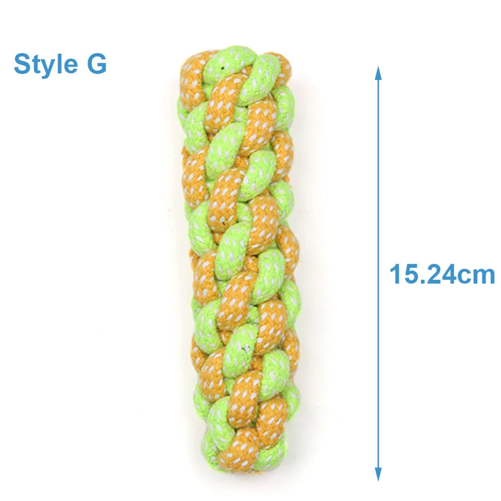 Rope Ball Toy for Dogs — Teeth Cleaning and Interactive Play for Small to Medium Breeds