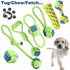 Rope Ball Toy for Dogs — Teeth Cleaning and Interactive Play for Small to Medium Breeds
