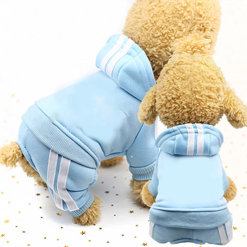 Adidog Dog Overalls Jumpsuit – Warm Winter Outfit XS-XL