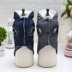 Brother Dog Cotton Winter Hooded Jacket – Warm Coat for Small Dogs
