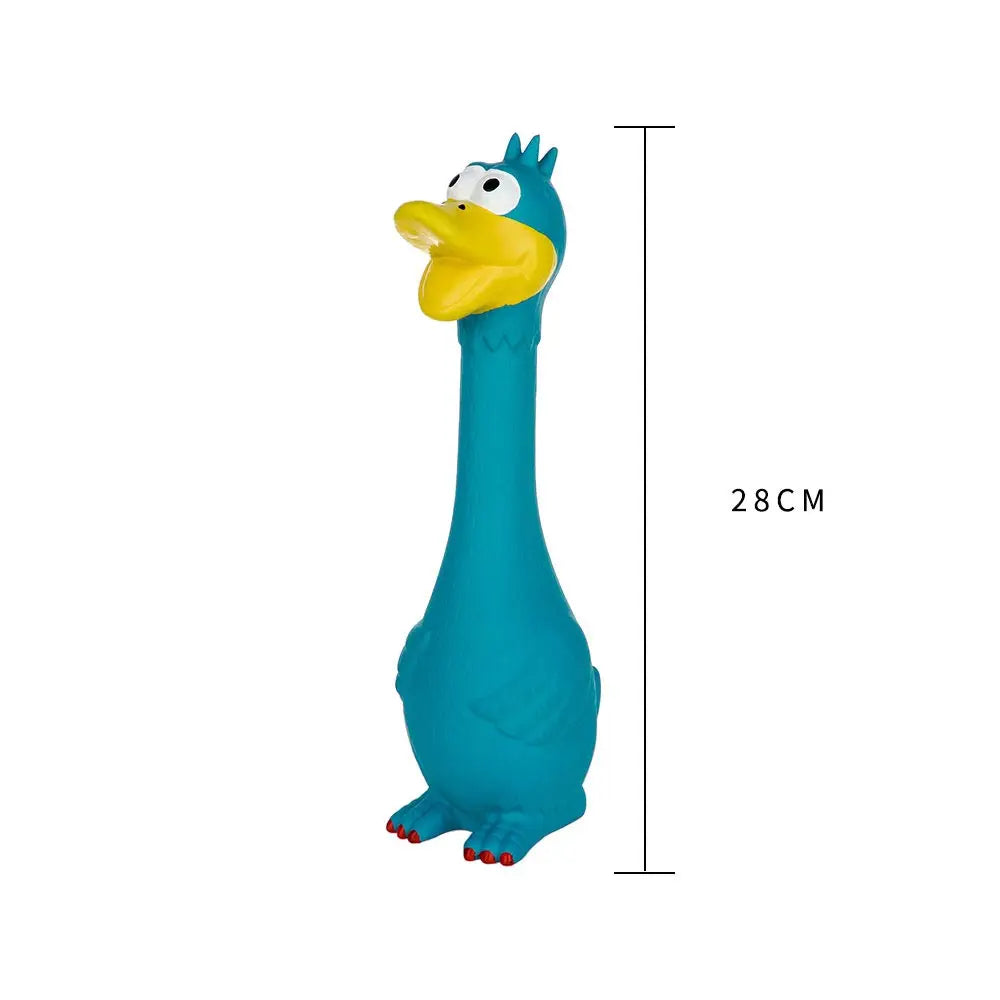 Screaming Rubber Chicken Dog Toy – Super Durable Squeaky for Fetch & Chew