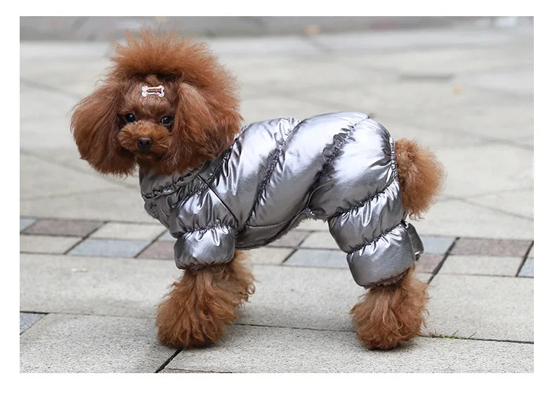 Winter Cotton Dog Coat – Thick Plush Warm Jacket