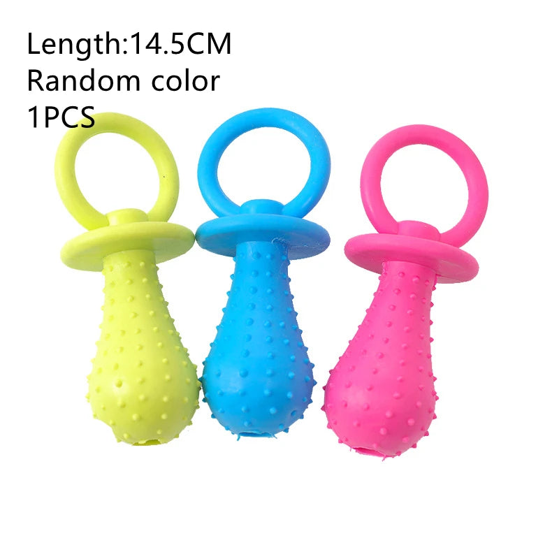 Rubber Bone Molar Toy – Interactive Teeth Cleaning for Puppies & Teething Relief