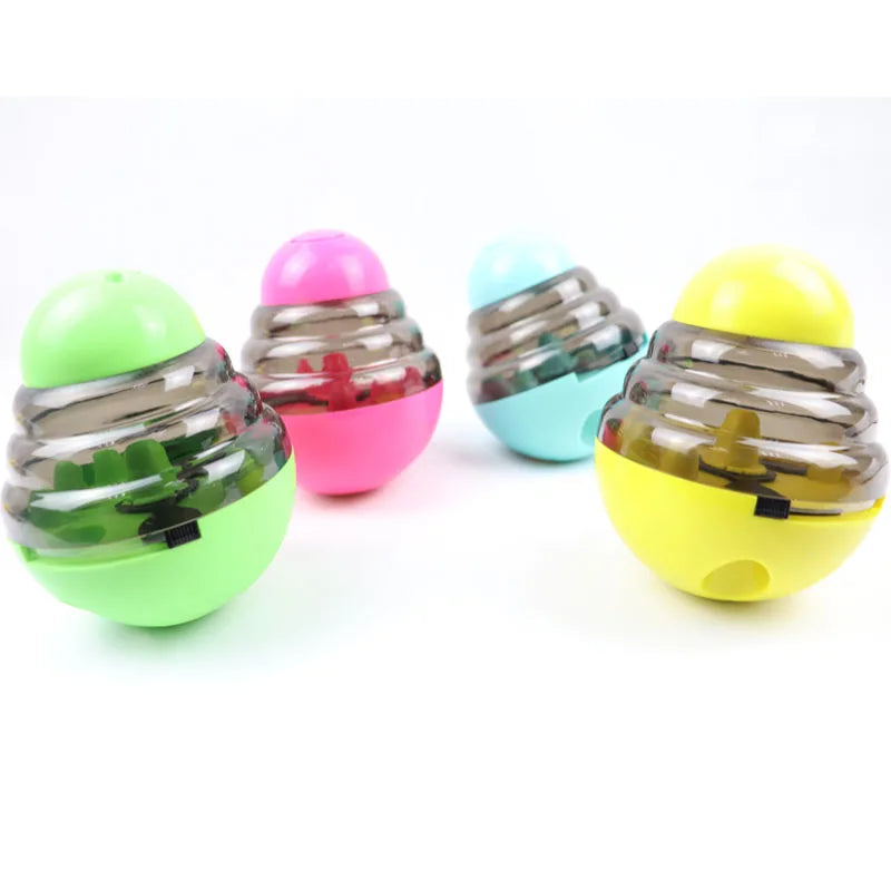 Interactive Dog Treat Dispensing Ball – Slow Feed Puzzle Toy