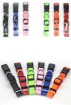 Solid Color Nylon Dog Collar – Adjustable Breakaway XS–XL