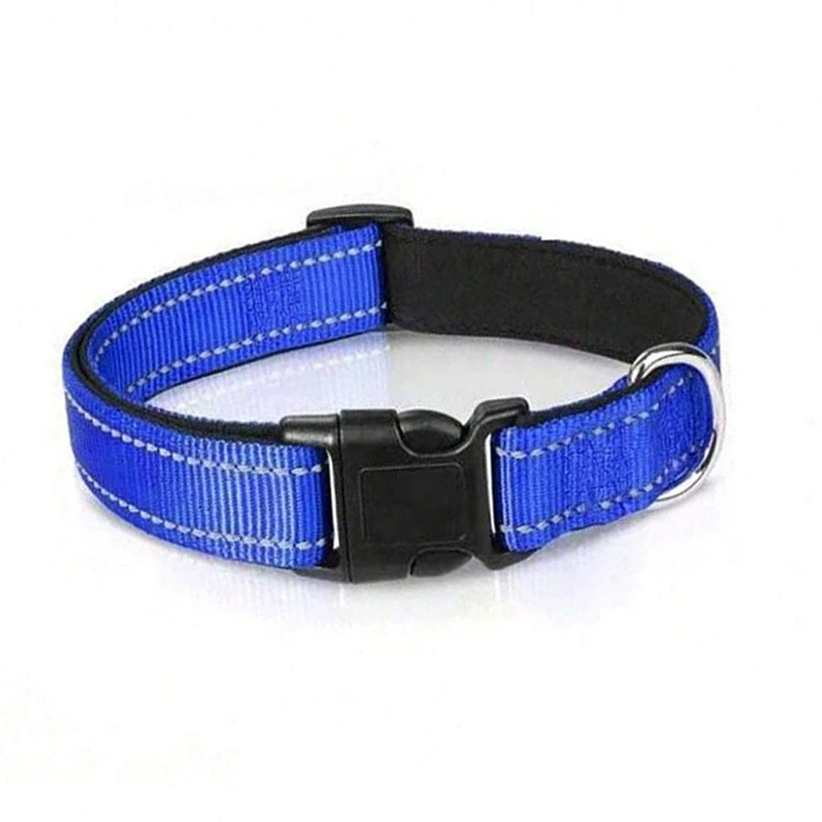 Reflective Dog Collar – Soft Padded Adjustable Night Safety