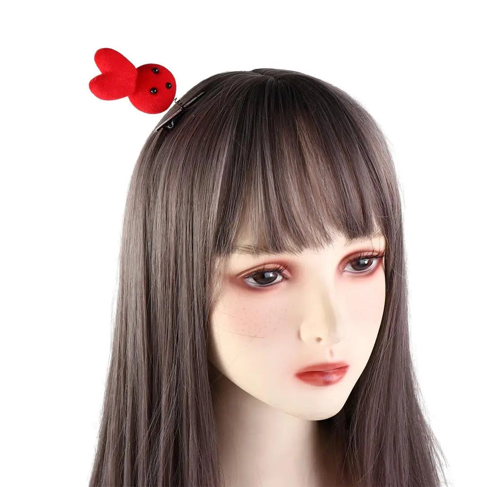 Duck Plush Hair Clip for Kids – 4cm Alloy Barrette Yellow & Red