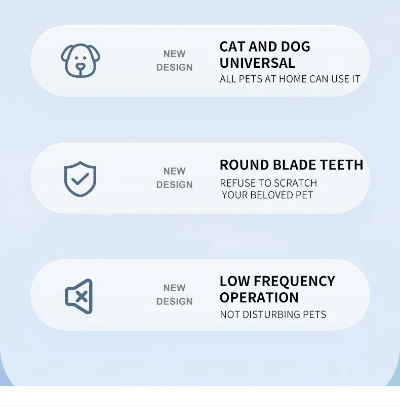 Dog Grooming Trimmer with LED Light for Face, Paws, and Ears