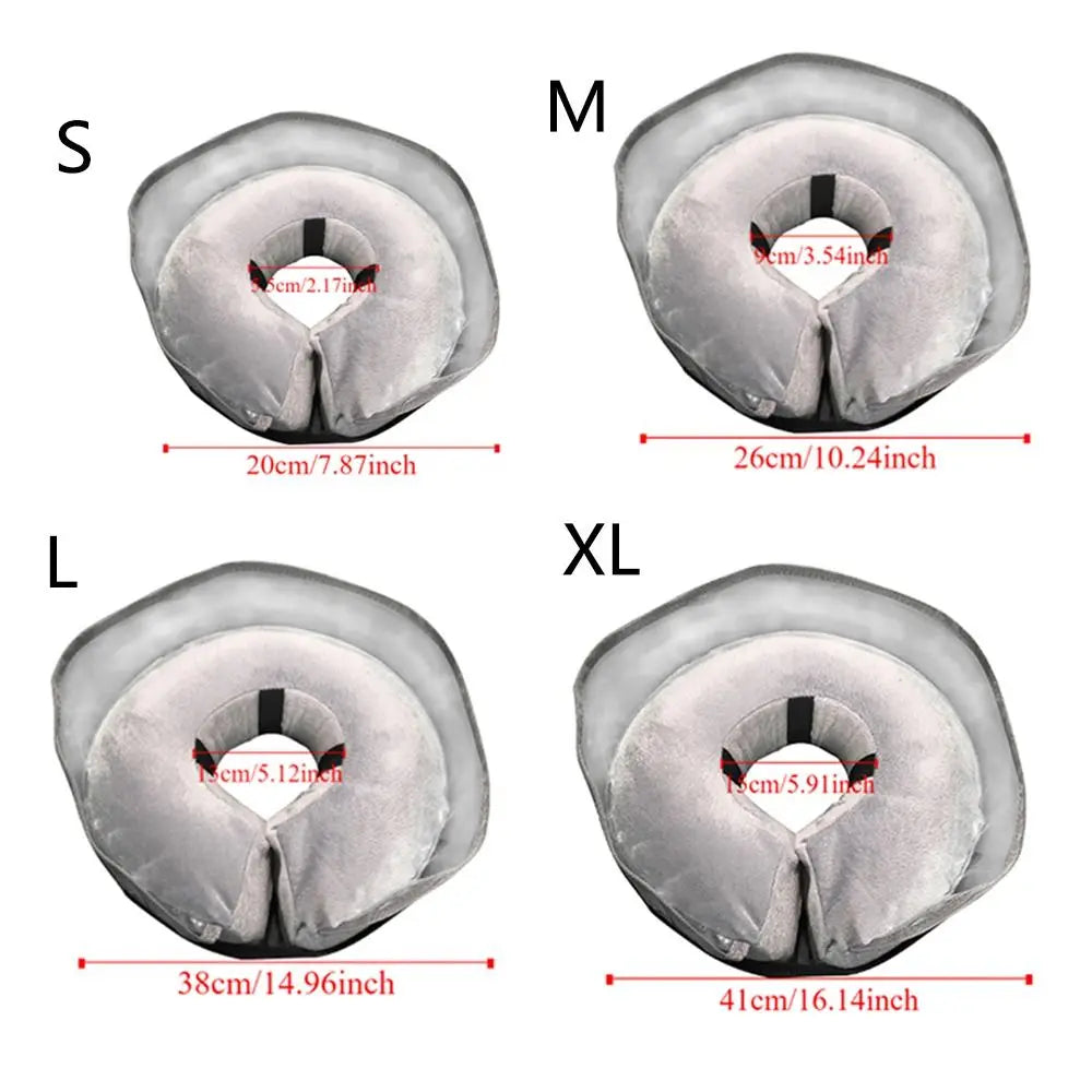 Dog Recovery Collar – Inflatable Cone with Shield