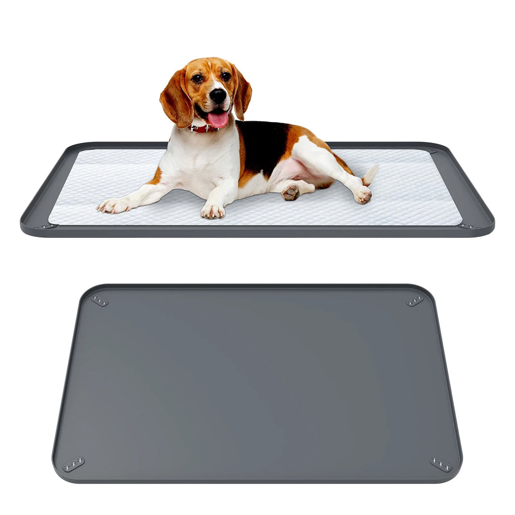Silicone Dog Pee Pad Holder – Leakproof Foldable Potty Training Mat
