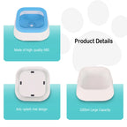 1L Anti-Splash Dog Water Bowl – Floating Non-Spill Drinking Bowl