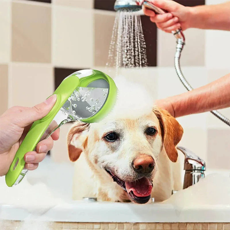 2025 2 In 1 Pet Bath Brush With Built In Shampoo Dispenser For Dogs Grooming Massage