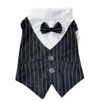 Dog Tuxedo Shirt with Bow Tie – Formal Wedding Outfit