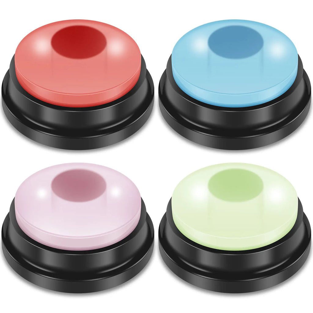 Recordable Dog Training Buttons 4/6 Pack with Light