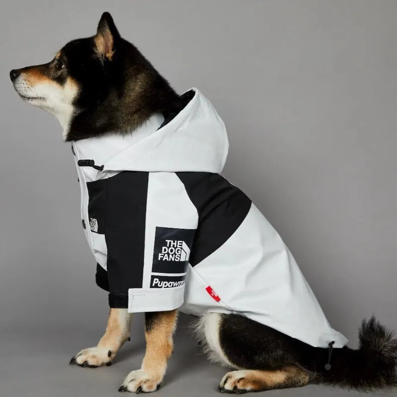 Waterproof Hooded Dog Raincoat Windbreaker – Lightweight Polyester