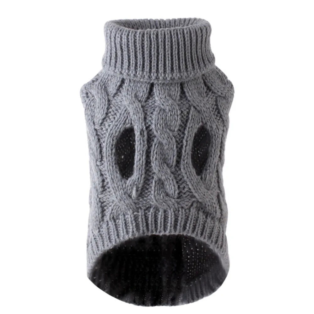 Dog Sweater for Small Breeds – Autumn Knit Fleece Warmwear