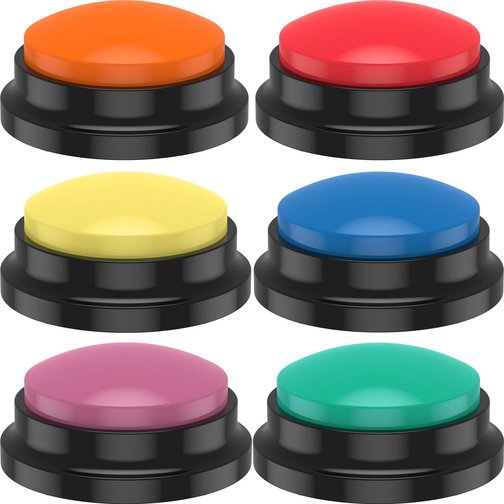 Recordable Dog Training Buttons 4/6 Pack with Light