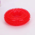 Squeaky Thorn Ring Dog Toy – TPR Rubber Dental Chew for Puppies & Teeth Cleaning