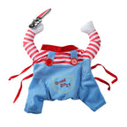 Holapet Striped Dog Cosplay Costume – Red & Pink