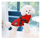 Winter Dog Coat Hoodie with Zipper Harness – Fleece Lined